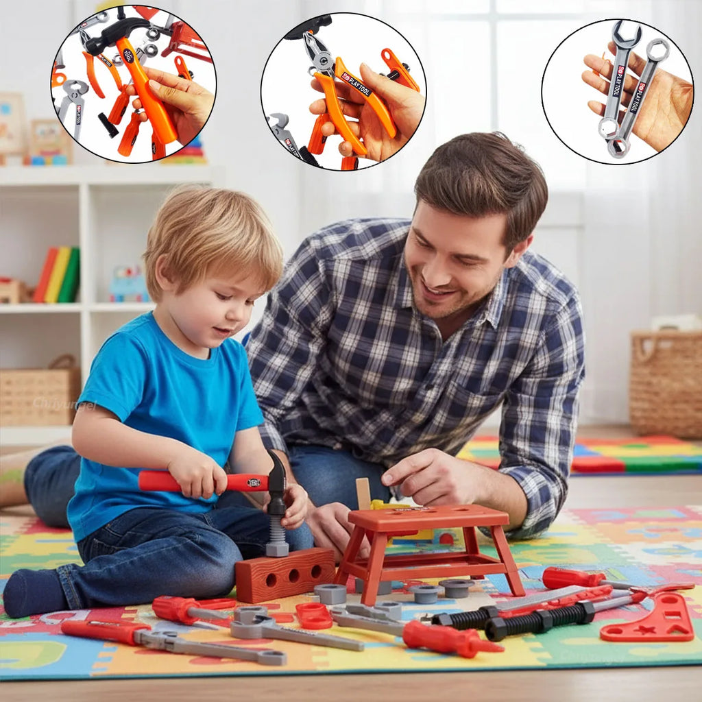 Set unelte jucărie pentru copii educativ cu burghiu electric 38-42 piese Chriyungel