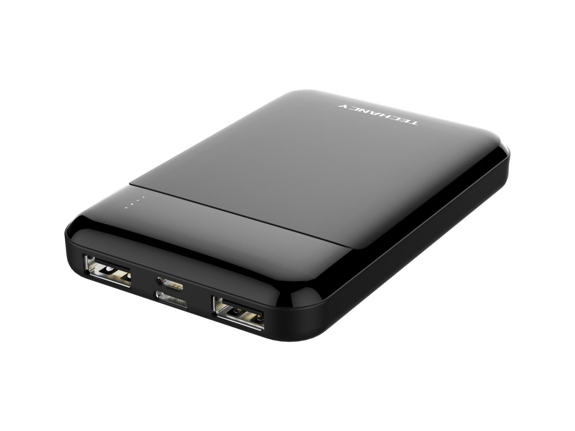Techancy mini power bank 5000mAh încărcare rapidă 10W compact protecție inteligentă